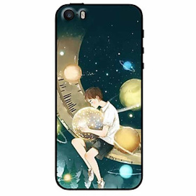 Ốp lưng dành cho Iphone 5/5s/5se mẫu Cậu Bé Ôm Trăng