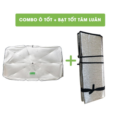 Tấm che nắng ô tô bạt che kính lái xe hơi phủ hai lớp nhôm chống nóng cách nhiệt Tâm Luân
