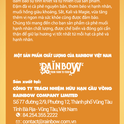 Cà Phê Muối Hạnh Nhân Cốt Dừa - LION CAFE Hộp 180g (10 gói x 18g) - Thơm Béo Sánh Quyện