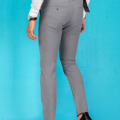 Quần tây nam Titishop QTN184 Xám nhạt