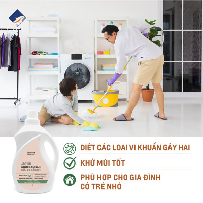 Nước Lau Sàn Hữu Cơ Bồ Hòn ECOCARE 1L-4L Hương Cam Sả/Chanh Gừng Đuổi Muỗi Đuổi Côn Trùng, Khử Mùi Hiệu Quả