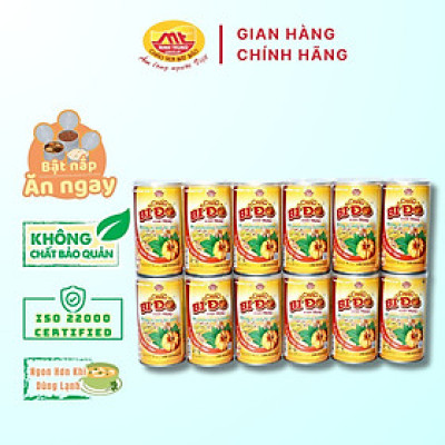 Cháo bí đỏ Minh Trung 365g - Cháo Bí Đỏ 12 (combo 12 lon)
