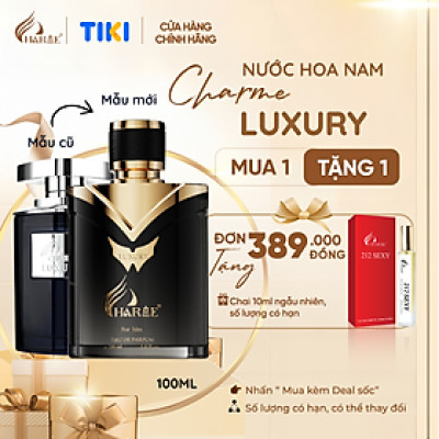 Nước Hoa Nam Charme Luxury Phiên Bản 2024 - 100ml Sang Trọng, Trẻ Trung, Nồng Nàn_Nước Hoa Chính Hãng