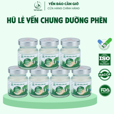Yến Đảo - Hũ Yến Chưng Đường Phèn Bổ Dưỡng Hỗ Trợ Sức Khỏe Mọi Độ Tuổi Quà Tặng Cao Cấp 6 Lọ 70ml