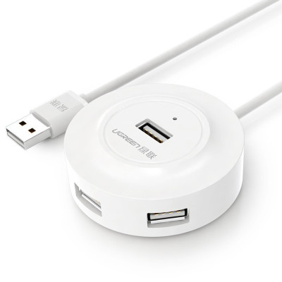 Hub USB 2.0 UGREEN CR106 - 4 cổng tốc độ cao, Bảo hành 18 tháng - Hàng chính hãng