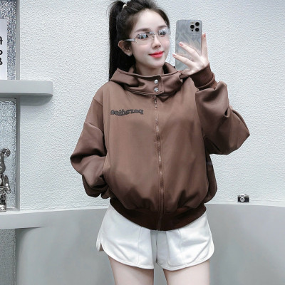 Áo khoác Nỉ Hàn in nổi , nón kiểu mới xinh