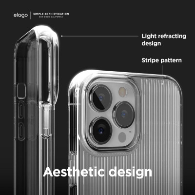 Ốp lưng Elago Urban Clear Case cho iPhone 14 Pro/ 14 Promax Chống Sốc Chuẩn Quân Đội_ Hàng chính hãng