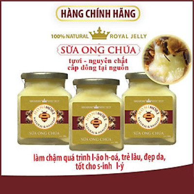 Combo 2 hũ Sữa ong chúa tươi nguyên chất 300g [TẶNG 1 HŨ] - bồi bổ sức khỏe, da căng mịn