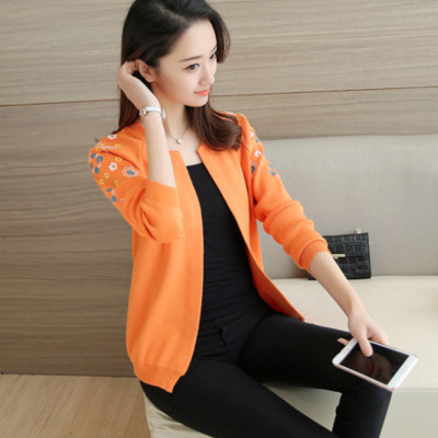 Áo Len Nữ Kiểu Khoác Cardigan Thời Trang Korea Thu Đông Họa Tiết Hoa Thêu ALNO20 MayHomes