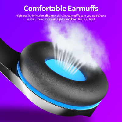 Tai nghe chơi game eFound E-622.Đèn LED, micrô có thể điều chỉnh 