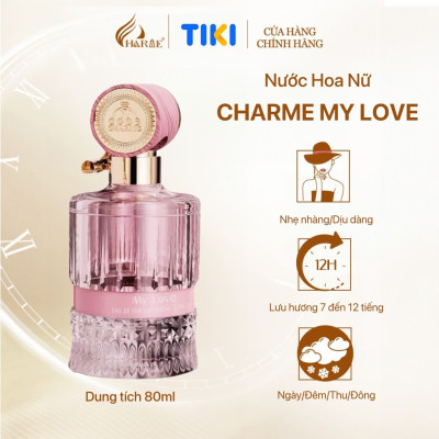 [LIMITED DATE 10/2025 GIẢM 45%] Nước Hoa Nữ Cao Cấp GOOD CHARME MY LOVE 80ml Lưu Hương Lâu Ngọt Ngào, Nữ Tính_Nước Hoa Chính Hãng