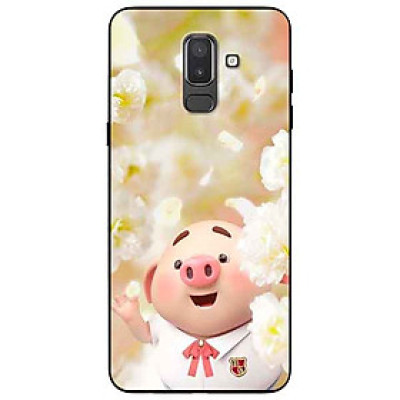 Ốp lưng in cho Samsung J8 2018 Mẫu Heo Ăn