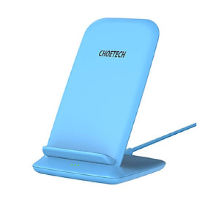 Đế sạc nhanh không dây Qi kiêm giá đỡ cho điện thoại hiệu CHOETECH HPK-T555 trang bị Công suất 10W, thiết kế nhỏ gọn, chuẩn sạc MFI cho Apple - Hàng chính hãng