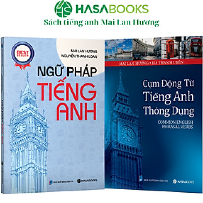 Combo 2 Cuốn Ngữ Pháp Tiếng Anh Và Cụm Động Từ Thông Dụng