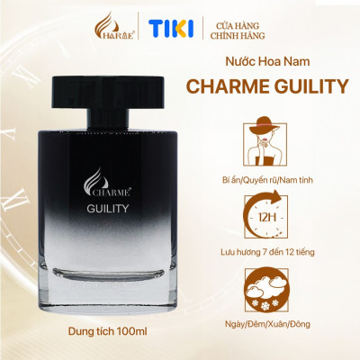 Nước Hoa Nam CHARME GUILITY 100ml Lưu Hương Lâu Lịch Lãm, Nam Tính_Nước Hoa Chính Hãng