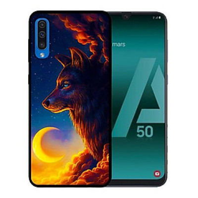 Ốp lưng cho Samsung Galaxy A50  Sói Và Mặt Trăng - Hàng chính hãng