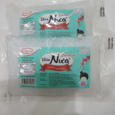 Combo 9 Gói Bún Nưa Vị Nguyên Das Keto 240g