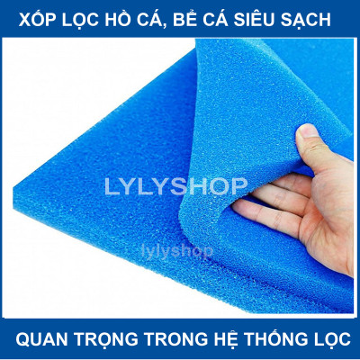 2 Xốp Lọc 90x30cm & Bông Lọc 60x13cm | Vật Liệu Lọc Nước Hồ Cá Hiệu Quả