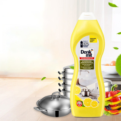 Kem tẩy nhà bếp đa năng Denkmit Schuermilch Đức 750ml dùng cho inox, sứ nhà bếp, nhà tắm