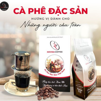Cà Phê Đặc Sản Việt Nam -  Pha Phin -  Hộp 250gr, Mùi Thơm Quyến Rũ, Đậm Đà Mang Lại Những Tách Cà Phê Tuyệt Hảo, Gây Thương Nhớ Ngay Lần Đầu Thương Hiệu Rovina Coffee