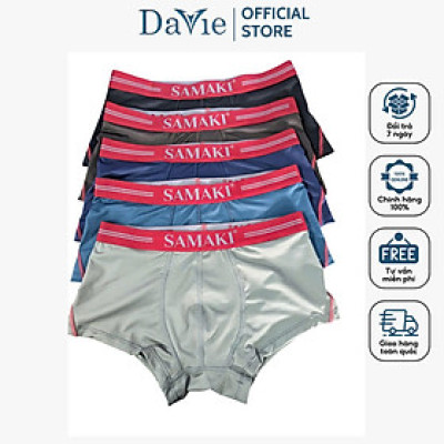 Quần Lót Nam Thương Hiệu Samaki Sktk02 Chất Liệu Thun Lạnh 4 Chiều, Bản Lưng 3.0 Cm