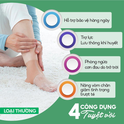 Đai cổ chân loại mềm Phiten metax ankle supporter soft type AP240004/AP240005