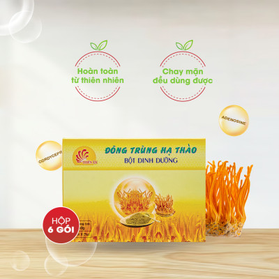 Bột Ngũ Cốc Đông Trùng Hạ Thảo Thiên Ân - (Combo 2 Hộp x 6 Gói)