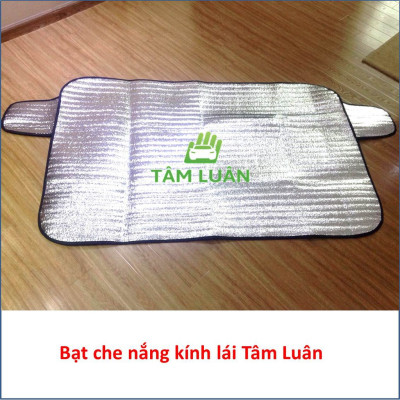 Tấm che nắng ô tô bạt che kính lái xe hơi phủ hai lớp nhôm chống nóng cách nhiệt Tâm Luân