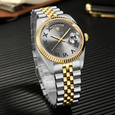 Đồng Hồ Nam Cadisen C8228M1 Chính Hãng Full Box Chống Nước Kính Chống Xước Dây Thép BH 2 Năm Máy Cơ