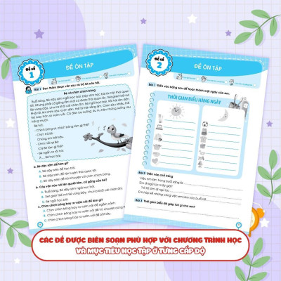 Sách - Đề Ôn Luyện Và Tự Kiểm Tra Tiếng Việt Lớp 2 - Tập 1 - Megabook