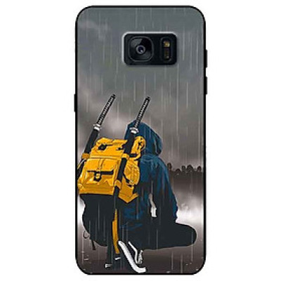 Ốp lưng in cho Samsung S7 Edge Mẫu Dưới Mưa