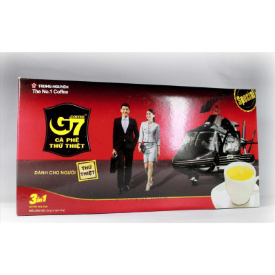 Cà Phê Hòa Tan G7 3in1 Trung Nguyên – Hộp 21 Gói – Cà Phê Sữa Hòa Tan Tiện Lợi, Đậm Vị Việt