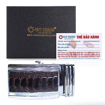 HC9410 - Đầu khóa da đà điểu Huy Hoàng 4 phân đầu trắng màu nâu đất