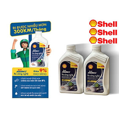 Nhớt Shell Advance Xe Công Nghệ Tech Bike 10W40 800ml Chính Hãng