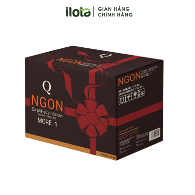 Cafe Hoà tan 3 in 1 Ngon (Bịch To 60 gói) Trần Quang