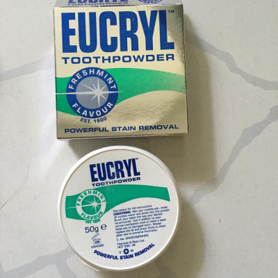Combo 2 Bột tẩy trắng răng Eucryl 50g hàng Anh Quốc