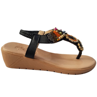Giày sandal nữ kẹp BIGGBEN da bò thật cao cấp SDN67