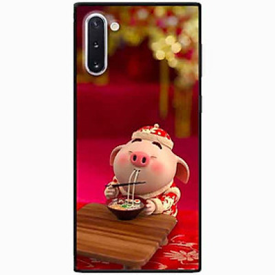 Ốp lưng in cho Samsung Note 10 Mẫu Heo Ăn