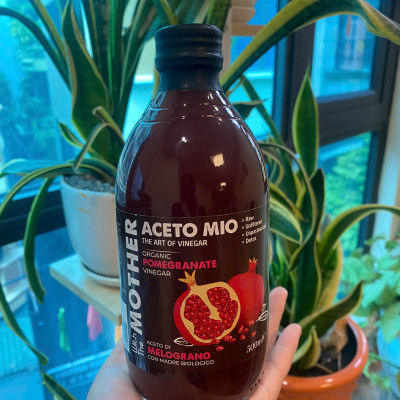 Giấm Lựu Hữu Cơ Aceto Mio (Có Giấm Cái) Chai 500ml, Hỗ Trợ Detox Cơ Thể, Tốt Cho Sức Khỏe