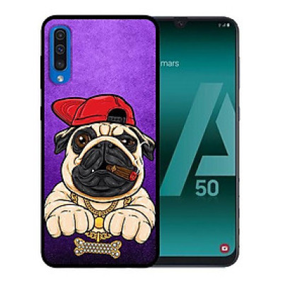 Ốp lưng cho Samsung Galaxy A50  Pulldog Hiphop Nền Tím - Hàng chính hãng