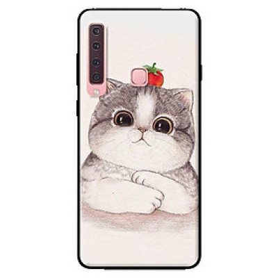 Ốp lưng in cho Samsung Galaxy A9 2018 mẫu Mèo Và Cà - Hàng chính hãng