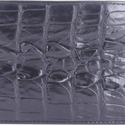 Bộ Ví & Thắt Lưng Nam Da Cá Sấu Gai Đuôi Huy Hoàng HT2207-HT4210 (23 x 11,5 cm) - Đen