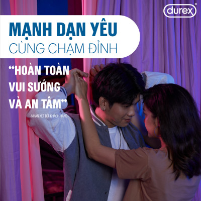 Bộ 3 hộp bao cao su Durex Naughty Chocolate hương socola, size 52mm, 3 bao/hộp