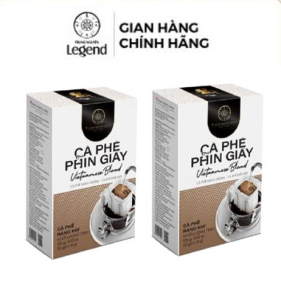 Combo 2 Hộp Cà Phê Phin Giấy Trung Nguyên Legend Vietnameses Blend – Gói Drip Coffee Gu Truyền Thống, Đậm Vị Việt