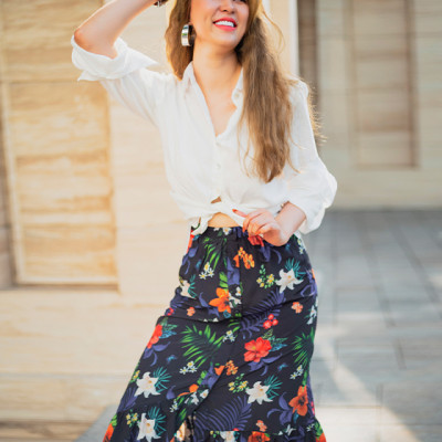 Váy Midi Xoè Lily SKI034 Thời trang thiết kế Hity