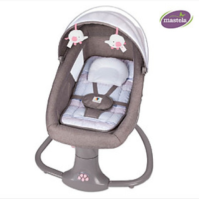 Nôi điện cho bé điều khiển từ xa và nhạc trắng ru ngủ Mastela 8104 / 8106 - Nôi cho bé sơ sinh nằm ngủ và chơi
