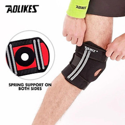 Đai Bảo Vệ Khớp Gối Bị Yếu Có 4 Lò Xo Trợ Lực Aolikes 7912