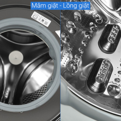 Máy giặt sấy LG AI DD Inverter giặt 14 kg - sấy 8 kg FV1414H3BA - Hàng chính hãng - Chỉ giao HCM