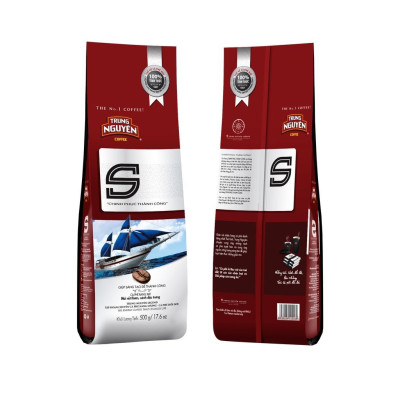 Cà Phê Trung Nguyên Legend Chữ S Chinh Phục - Bịch 500gr - Cà Phê Rang Xay Pha Phin Đậm Đà, Nguyên Chất, Mạnh Mẽ