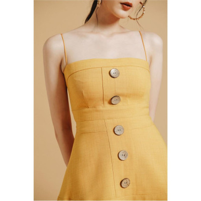 Váy liền 2 dây nữ đũi 2NDDATE DR049